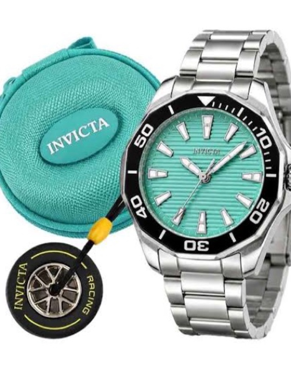 Invicta Pro Diver Meridian Men's Watch (Model 69239) w/Travel Case and Key Chain